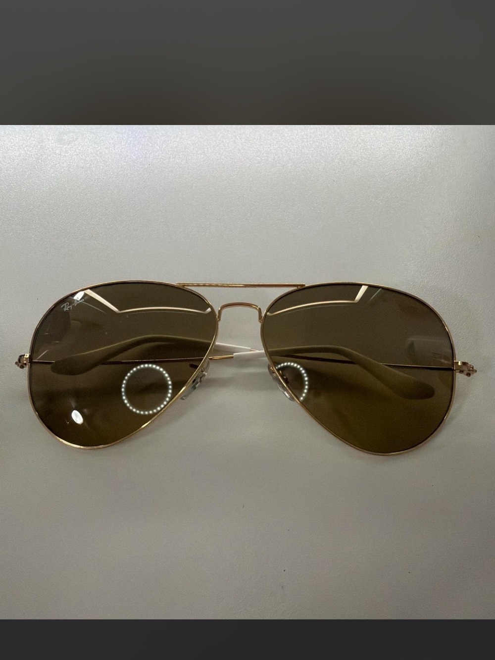Ray-Ban Aviator Sunglasses - Gold Frame, Brown Lenses